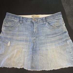 Democracy Faded Light Blue Denim Shorts